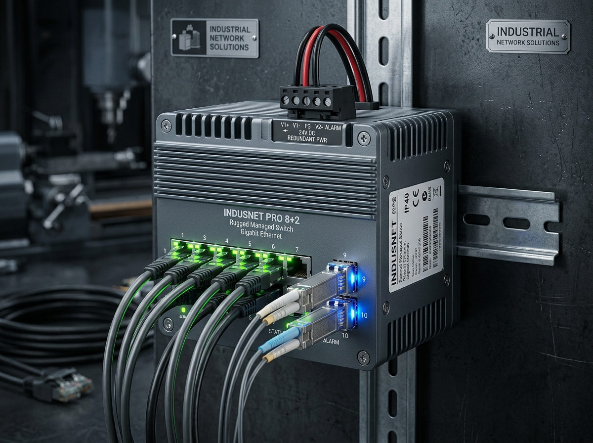 Managed Industrial Ethernet Switch & SCADA Gateway