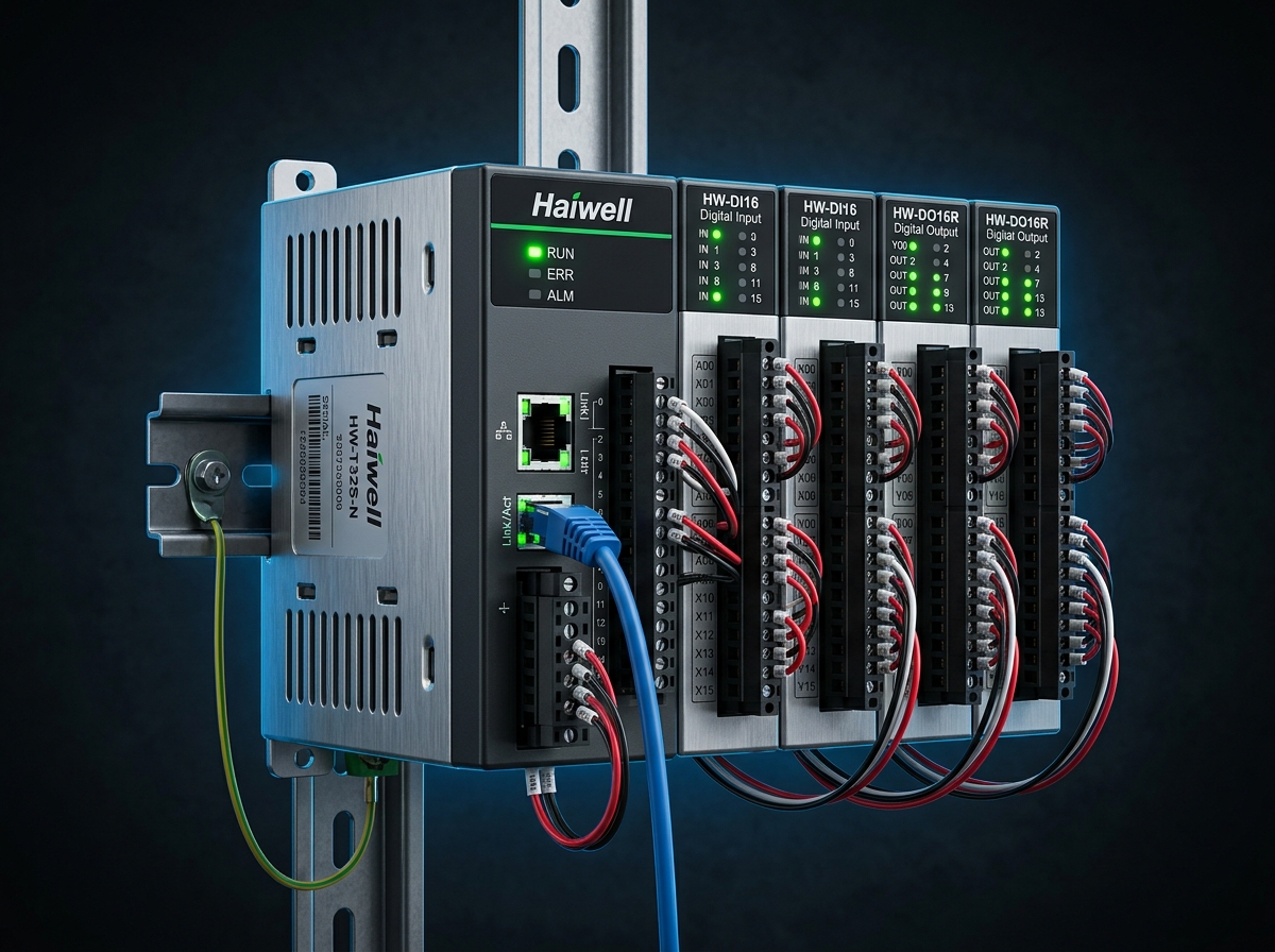 Haiwell High-Speed Modular PLC Rack